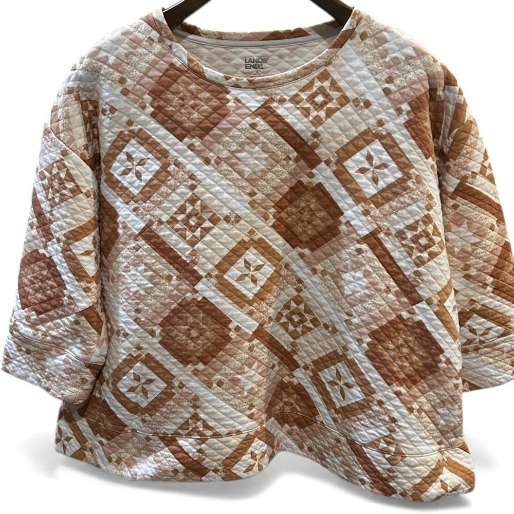 Lands’ End Quilted Sweatshirt (1X)